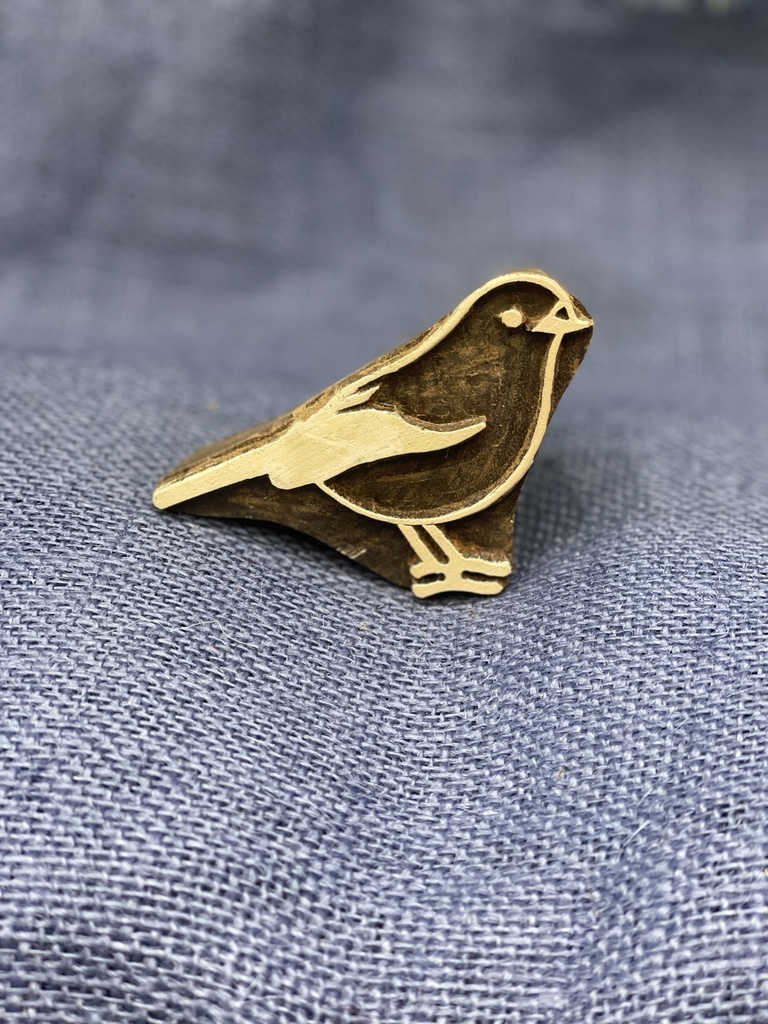 Block Print Stamp-Pigeon