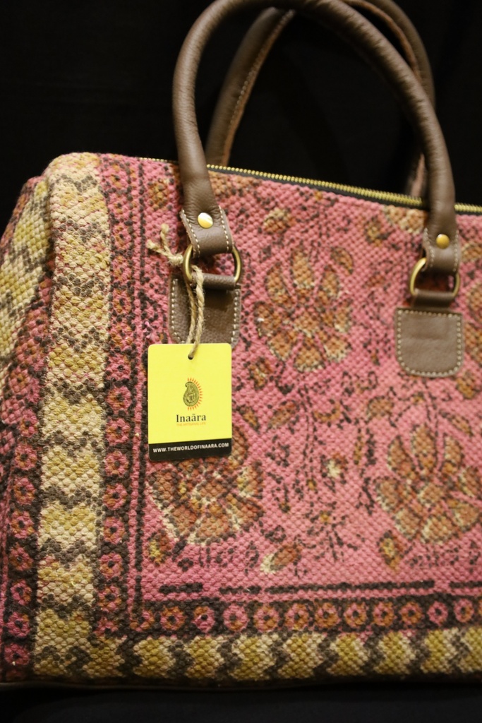Sanganeri Print Dhurrie Bag