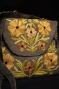 Boho Suede Embroidered Sling Bag