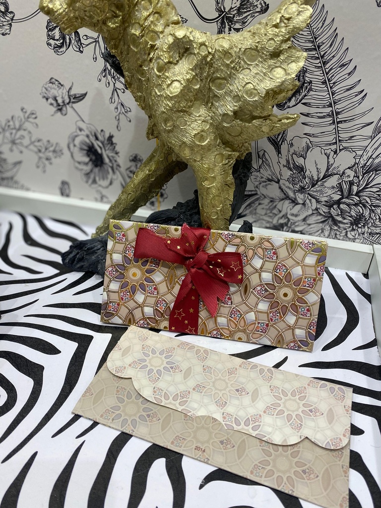 Elegant Floral Beige Shagun Env.Bndle/3