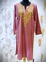 Kashmiri Aari Embroidery Kurti/Long Size 46- Pink