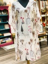 Stately Jungle Print Schiffli Kaftan(M,L,XL)