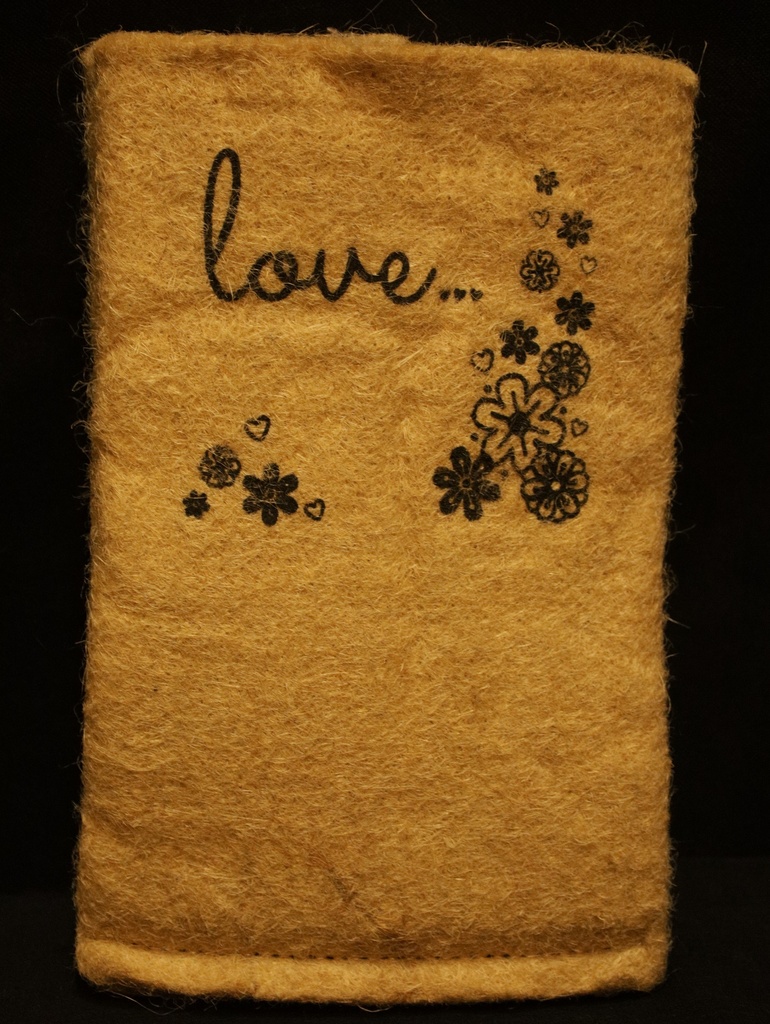 Natural Fiber Jute Planter-Love