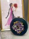 Round Velvet Embroidered Clutch (copy)