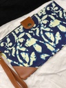 Organic Fabric Wrist Bag-Navy Blue