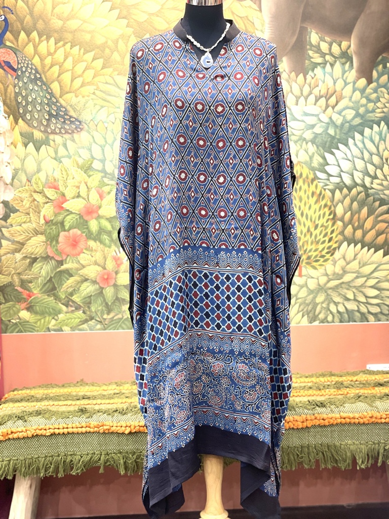 Ajrakh Block Print Kaftan