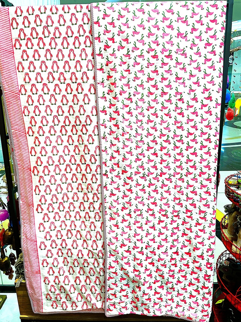 Cotton Handblock Printed Summer Blanket