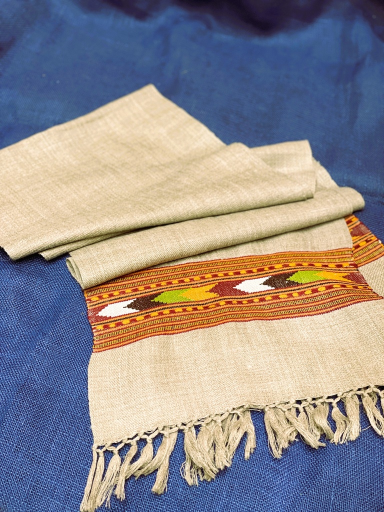 Yak wool Scarf/Muffler-Light Brown