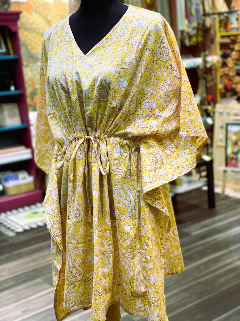 Handblocked Printed Kaftan-Short