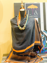 Fine Wool Stole-Black