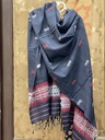 Cotton Shawl-Faded Black