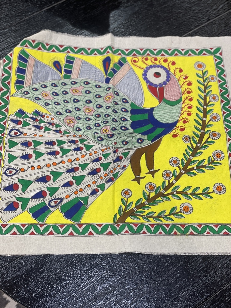 حصيرة طاولة مرسومة يدويًا