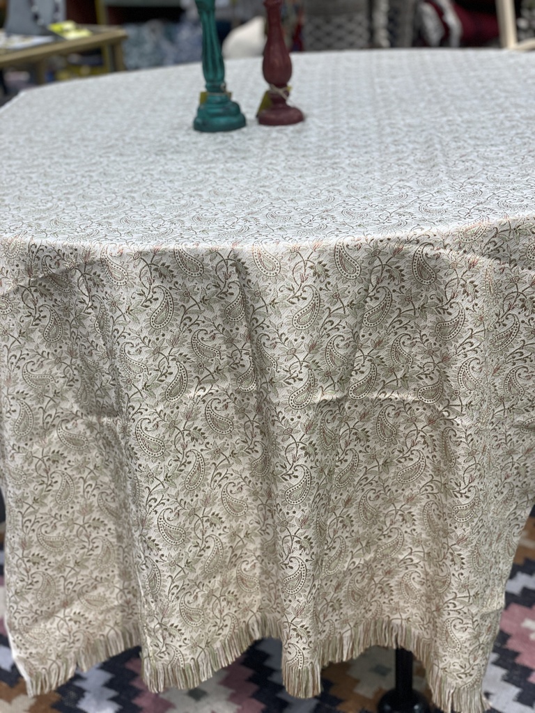 Printed Silk Rectangular Tablecloth-Purple (copy)