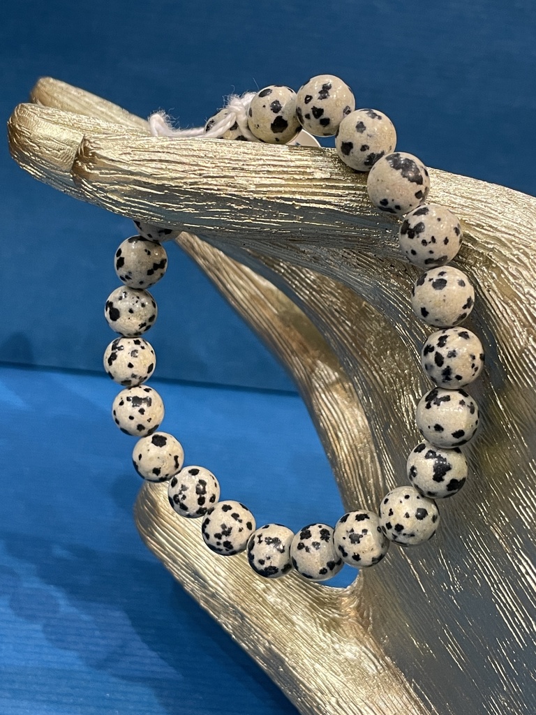 Dalmatian Jasper Beads Bracelet