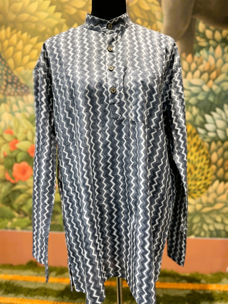 Fullsleeves Handblock Printed-Black/M (copy)