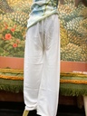 White Viscose Pants -S/M