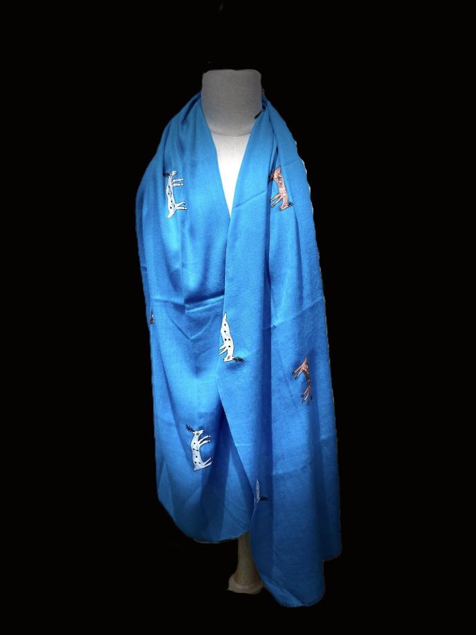 Royal Heritage Emb.Kashmiri Shawl-Ivory (copy)