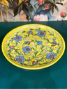 Hand Painted Plates Wall Decor-Yellow/S