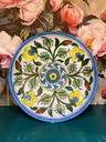 Hand Painted Plates Wall Decor-Blue/S