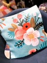 Digital Prints Floral Cushion Cover-Sage