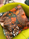 Digital Prints Floral Cushion Cover-Red