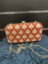 Block Printed Fabric Clutch