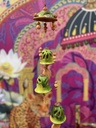 Terracotta Wind Chimes-Green/3