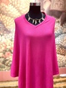 Free Size Poncho-Dark Pink