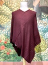 Free Size Poncho-Maroon