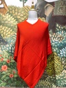 Free Size Poncho-Red