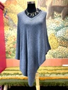 Free Size Poncho-Gray