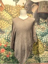 Free Size Poncho-Light Brown