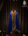 عباءة فرو طبيعي – أزرق