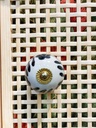 Ceramic Doorknob w/Floral Painted