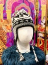 Hand Knitted Winter Ear Flap Lined Hat