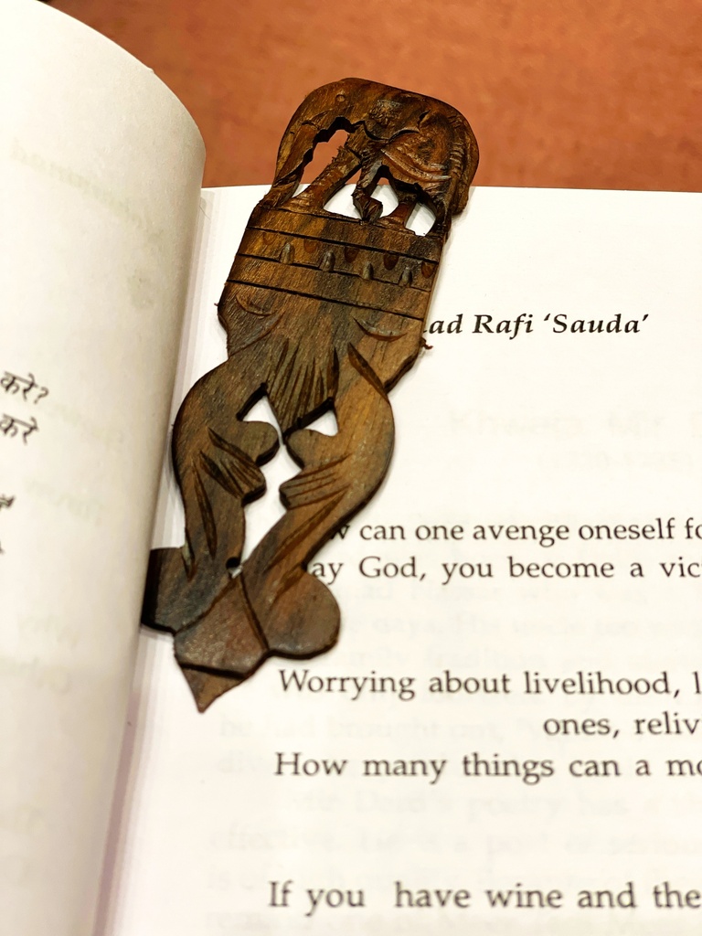 Wooden Elephant Bookmark
