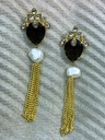 Black Onyx Dangling Earrings