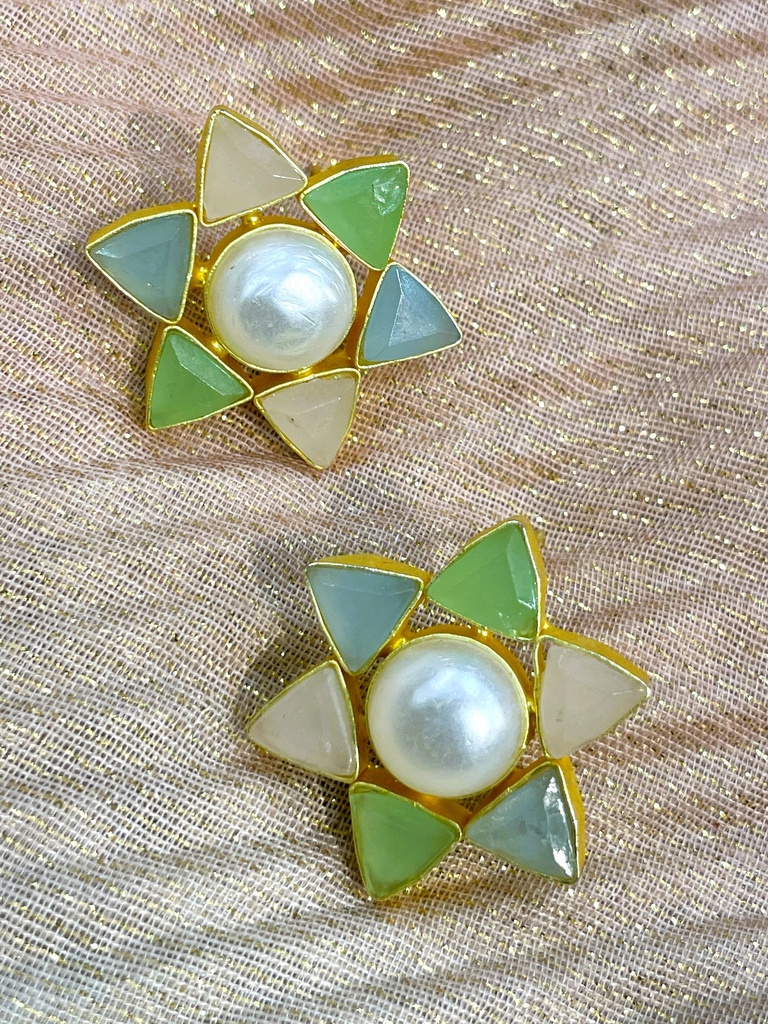 Gold Plated Floral Earrings (copy)