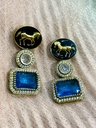 Gold Tone with Moissanite Horse Earrings (copy)