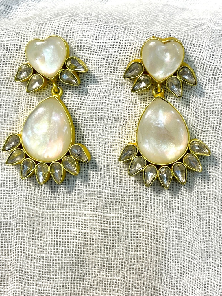 Fuchsia & Green w/ Diamond Earrings (copy)