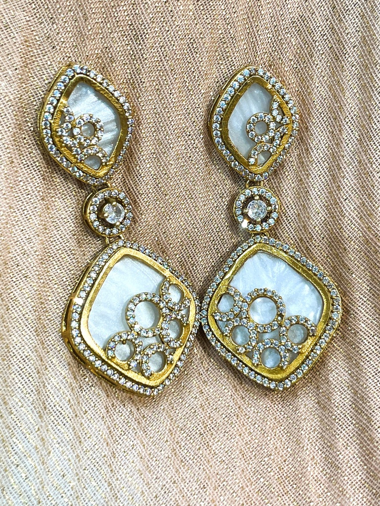 Mother Pearl Handcrafted Earrings