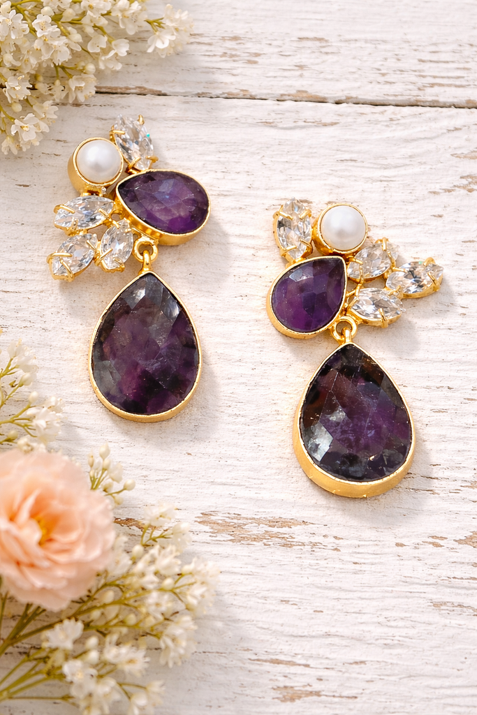 Amethyst Elegant Earrings