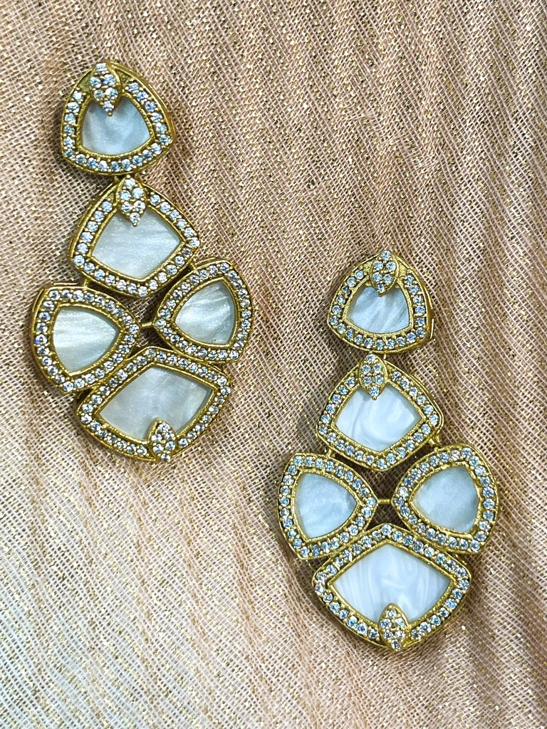 Mother Pearl Handcrafted Earrings