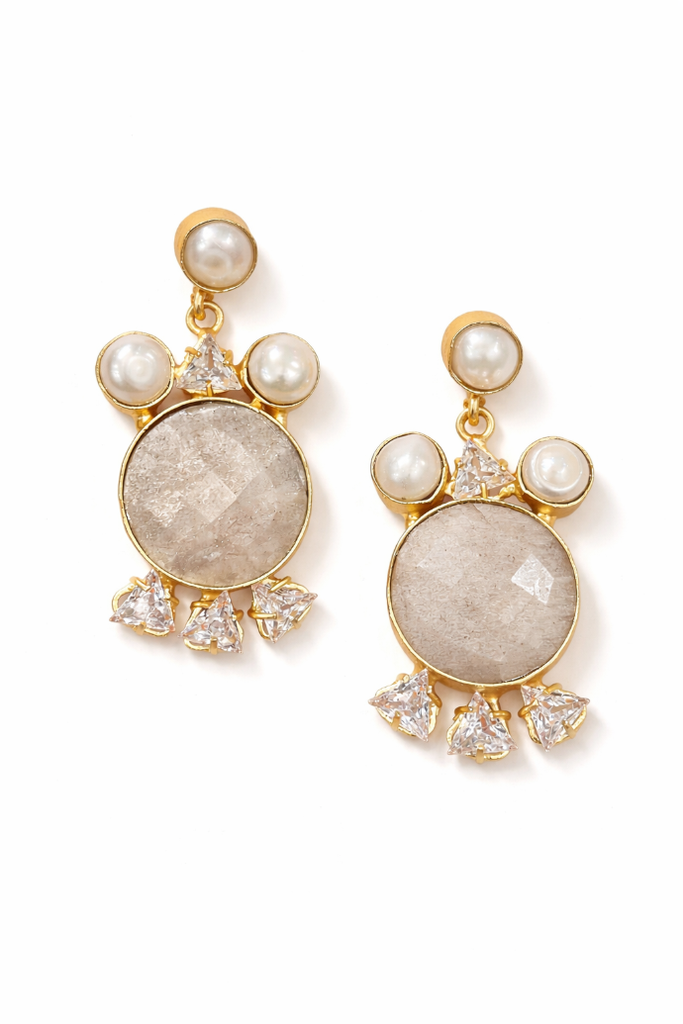 C-Curved Jade Stone Earrings (copy)