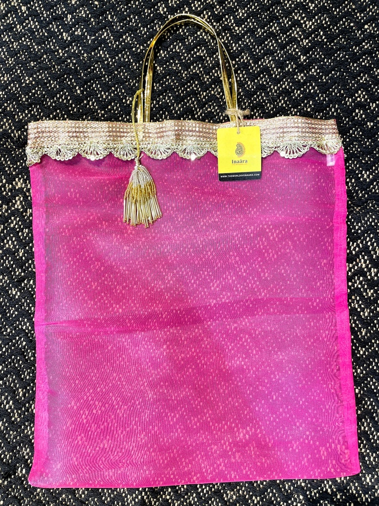 Organza Gift Bags-Pink (35cmx40cm)