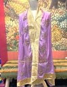 Gold Zari Work Georgette Dupatta-Purple (copy)