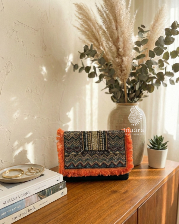 Boho-Chic/Ethnic Style Clutch Bag