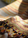 Fine Wool Kutchi Stole- Brown/Green