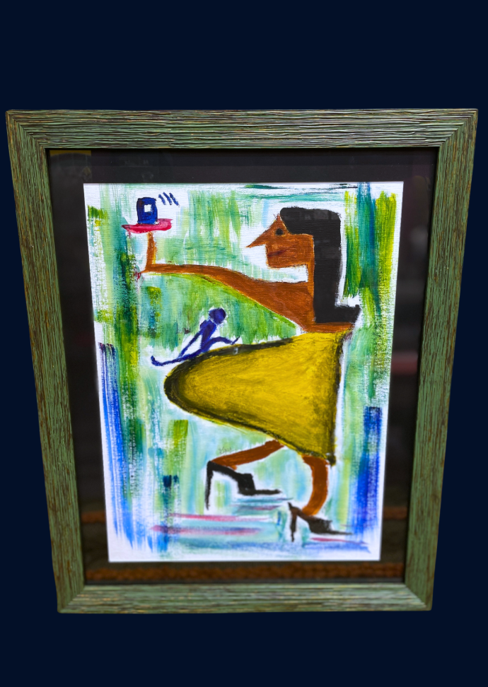 The Monkey on the Back (Framed)