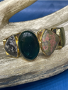 Agate Stone Wrist Cuff Bangle